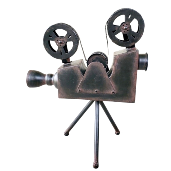 Movie Projector Camera Decor Metal Sculpture. - Picture 2 of 11